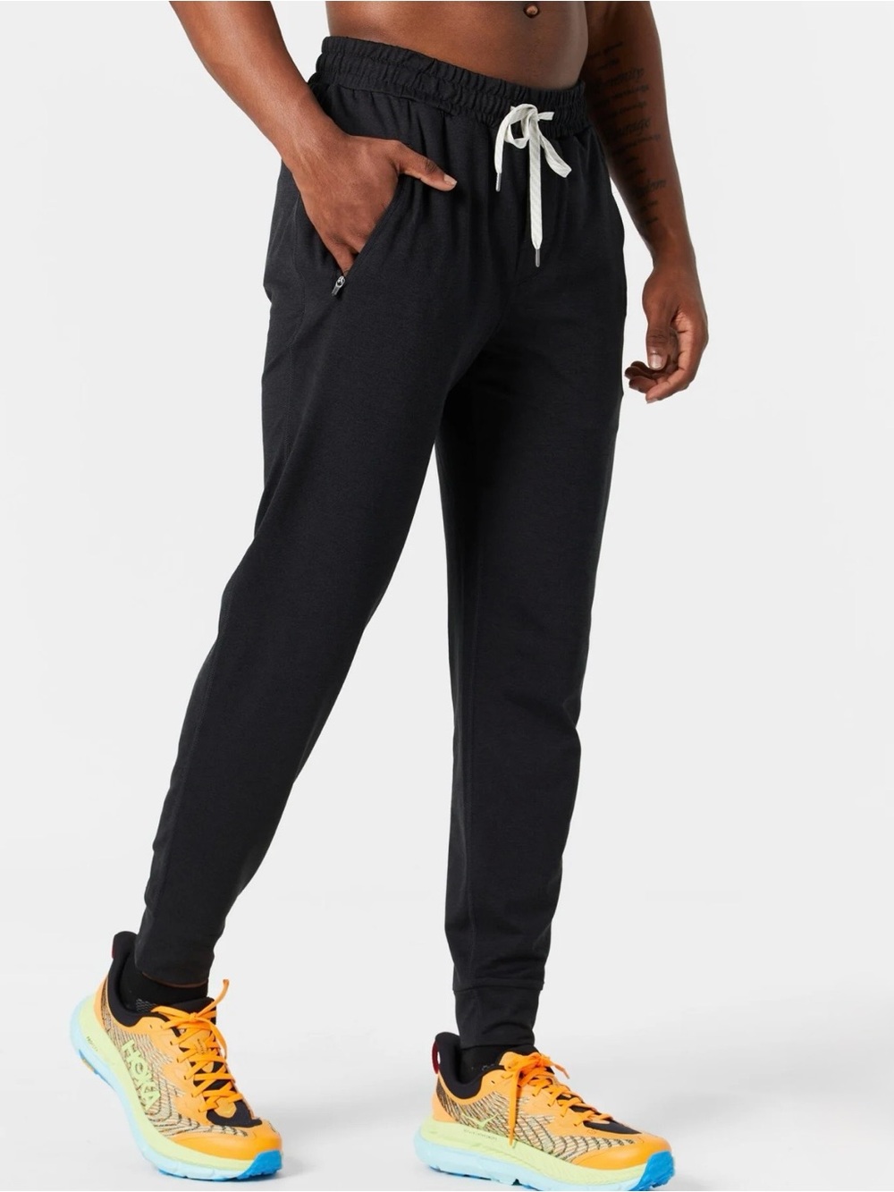Vuori Ponto Performance Pants Heathered Black Size L